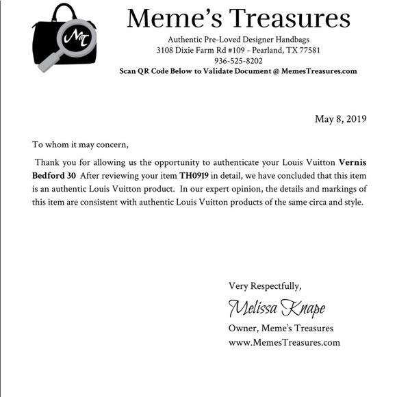 CERTIFIED Authentic LV Vernis Bedford 30💕✨ - Picture 8 of 8